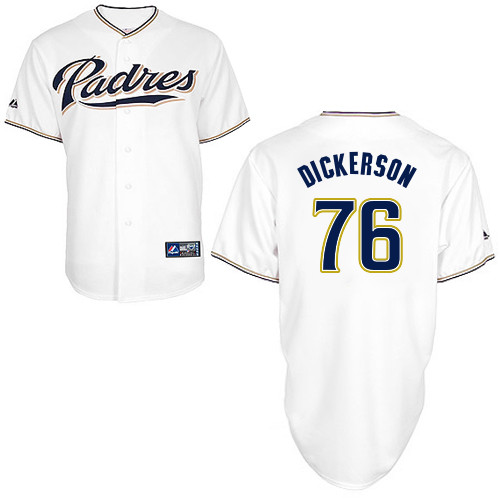 Alex Dickerson #76 Youth Baseball Jersey-San Diego Padres Authentic Home White Cool Base MLB Jersey